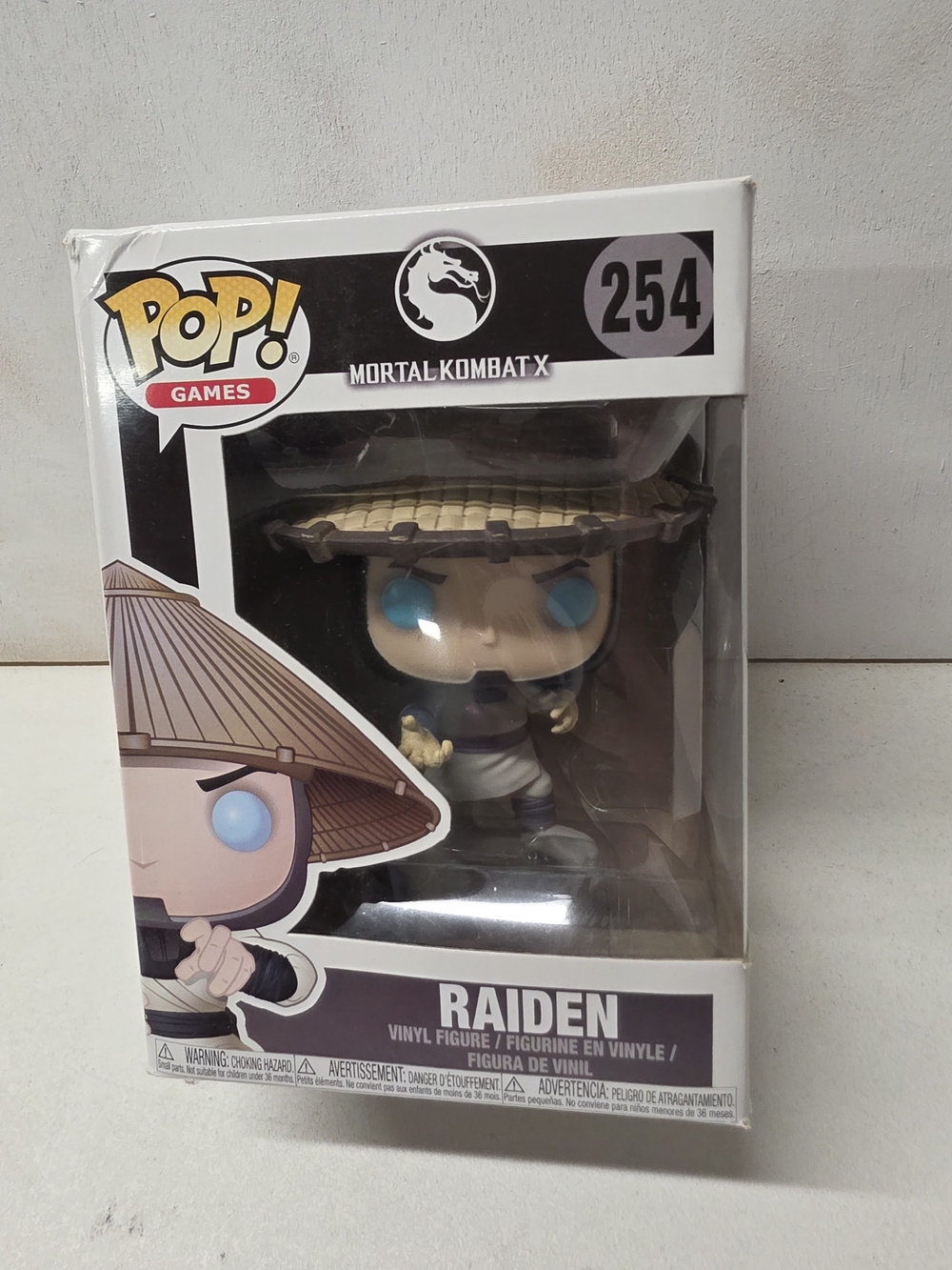 Funko Pop! Games Mortal Kombat X Raiden #254 Vinyl Figure 2017 Retired